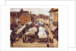 The Market Place at Abbeville by Louis Braquaval