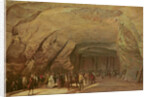 Entrance and Interior of a Cave used as a Warehouse for Salt in Dieppedalle, c.1798 by Jean-Pierre Houel