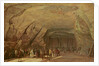 Entrance and Interior of a Cave used as a Warehouse for Salt in Dieppedalle, c.1798 by Jean-Pierre Houel