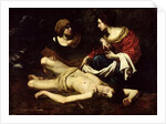 St. Sebastian Tended by St. Irene by Nicolas Regnier