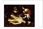 St. Sebastian Tended by St. Irene by Nicolas Regnier