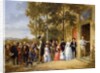 A Wedding at the Coeur Volant, Louveciennes, c.1850 by French School