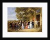 A Wedding at the Coeur Volant, Louveciennes, c.1850 by French School