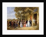 A Wedding at the Coeur Volant, Louveciennes, c.1850 by French School
