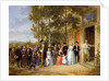 A Wedding at the Coeur Volant, Louveciennes, c.1850 by French School