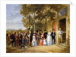 A Wedding at the Coeur Volant, Louveciennes, c.1850 by French School