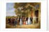 A Wedding at the Coeur Volant, Louveciennes, c.1850 by French School
