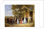 A Wedding at the Coeur Volant, Louveciennes, c.1850 by French School