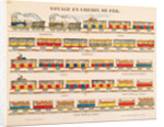 Rail Travel in 1845 by French School