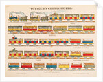 Rail Travel in 1845 by French School