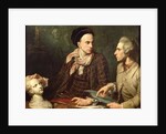 Self Portrait with Dominique Herment 1769 by Dominique Doncre