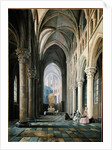 Interior of a Church by Hippolyte Joseph Cuvelier
