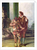 Scene from the Commedia dell'Arte by French School