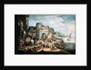 View of a Mediterranean Port by Mathys Schoevaerdts