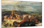 Landscape with Skaters by J. & Momper J. de (1564-1635) Brueghel