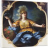 Portrait of a Woman as Minerva, 1730 by Jean Raoux