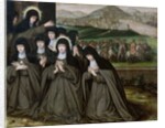 St. Claire with her Sister, Agnes and Nuns by French School