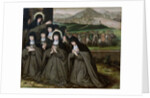 St. Claire with her Sister, Agnes and Nuns by French School