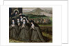 St. Claire with her Sister, Agnes and Nuns by French School