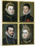 Portrait of Two Men and Two Women by Alonso Sanchez Coello
