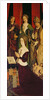 Triptych of Moses and the Burning Bush, right panel depicting Jeanne de Laval with St. John, St. Catherine and St. Nicholas, c.1476 by Nicolas Froment