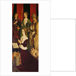 Triptych of Moses and the Burning Bush, right panel depicting Jeanne de Laval with St. John, St. Catherine and St. Nicholas, c.1476 by Nicolas Froment