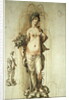 Design for a fountain with a figure of Abundance, 1598 by Hendrik Goltzius
