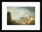 Clearing the Colonnade of the Louvre, 1764 by Pierre Antoine Demachy