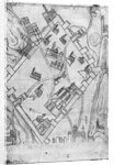 Ms 466 fol.1 Map of the city of Jerusalem, before 1167 by Flemish School