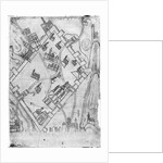 Ms 466 fol.1 Map of the city of Jerusalem, before 1167 by Flemish School