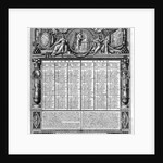 Republican calendar, 22nd September 1793 by Francois Maria Isidore Queverdo