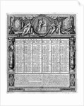 Republican calendar, 22nd September 1793 by Francois Maria Isidore Queverdo