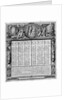 Republican calendar, 22nd September 1793 by Francois Maria Isidore Queverdo