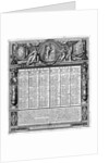 Republican calendar, 22nd September 1793 by Francois Maria Isidore Queverdo