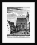 St. Thomas Church and School in Leipzig, 1723 by Johann Gottfried Krugner