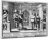 Comedians at the theatre of Hotel de Bourgogne by Abraham Bosse