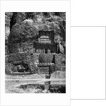 The rock-cut tomb of Artaxerxes I, c.466-464 BC, with a Sasanian relief below depicting Shapur I's victory over the Romans by Achaemenid