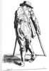 Beggar on his crutches, from behind by Jacques Callot