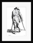 Beggar on his crutches, from behind by Jacques Callot
