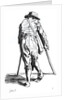 Beggar on his crutches, from behind by Jacques Callot