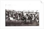 Catherine II the Great, riding into one of the ports in the Crimea captured from the Turks by G. Baltazar