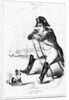 La Grenouille et le Boeuf : The Small and the Large Napoleon I, caricature from 'The Puppet Show' by French School