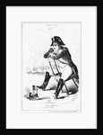 La Grenouille et le Boeuf : The Small and the Large Napoleon I, caricature from 'The Puppet Show' by French School