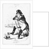 La Grenouille et le Boeuf : The Small and the Large Napoleon I, caricature from 'The Puppet Show' by French School