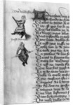 Ms Fr 12476 fol.105v Two witches from 'Le Champion des Dames' by Martin le Franc 1451 by French School