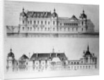 Design for the reconstruction of the north facade and the facade of the Petit Chateau of the Chateau de Chantilly, 1875 by Pierre Jerome Honore Daumet