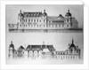 Design for the reconstruction of the north facade and the facade of the Petit Chateau of the Chateau de Chantilly, 1875 by Pierre Jerome Honore Daumet