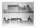 Design for the reconstruction of the north facade and the facade of the Petit Chateau of the Chateau de Chantilly, 1875 by Pierre Jerome Honore Daumet