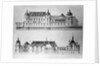 Design for the reconstruction of the north facade and the facade of the Petit Chateau of the Chateau de Chantilly, 1875 by Pierre Jerome Honore Daumet