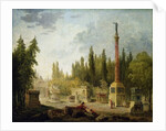 The Garden of the Musee des Monuments Francais, 1795-1808 by Hubert Robert